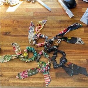 Johnny Was Silky Scrunchie Hair Bow Ties. Priced is for each